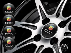 Fiat Abarth Car Rim Decal Style Premium Dome Edition